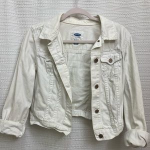 Old Navy White Jean Jacket